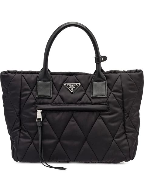 prada tessuto quilted nylon tote|prada suede tote.